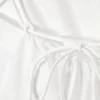 Drawstring Poplin Strap Top – White