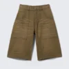 Dunno Unisex Loose Fit Carpenter Jorts – Deep Brown | Cheap Monday Gb