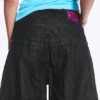 Dunno Unisex Low Rise Loose Barrel Jeans – Black Rinse – Black | Cheap Monday Gb