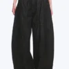 Dunno Unisex Low Rise Loose Barrel Jeans – Black Rinse – Black | Cheap Monday Gb
