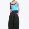 Dunno Unisex Low Rise Loose Barrel Jeans – Black Rinse – Black | Cheap Monday Gb