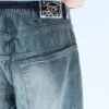 Dunno Unisex Low Rise Loose Barrel Jeans – Cloudy Blue – Medium Blue | Cheap Monday Gb