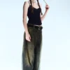 Dunno Unisex Low Rise Loose Barrel Jeans – Washed Sulfur – Dark Khaki | Cheap Monday Gb