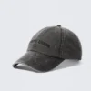 Embroidered Baseball Cap – Washed Black – Carpe Diem
