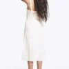 Embroidered Midi Dress – White