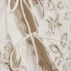 Embroidered Midi Dress – White