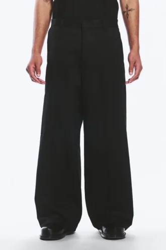 Emil Loose Fit Chino Trousers – Black