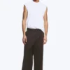 Emil Loose Fit Chino Trousers – Dark Brown