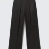 Emil Oversized Chino Trousers – Black