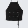 Eyelet Detail Halterneck Top – Black