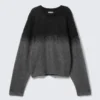Faded Mohair-Blend Sweater – Black/Grey Fade