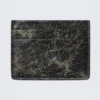 Faux Leather Card Holder – Cracked Black