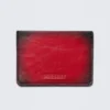 Faux Leather Card Holder – Red