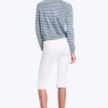 Fine Knitted Cotton Cardigan – Blue Stripe