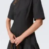 Fit-And-Flare Mini Dress – Dark Grey