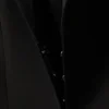 Fitted Blazer with Vented Sleeves – Black