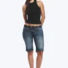 Fitted Cotton Jersey Tank Top – Black