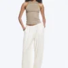 Fitted Cotton Jersey Tank Top – Light Mole