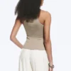 Fitted Cotton Jersey Tank Top – Light Mole