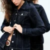 Fitted Denim Jacket – Blue Rinse – Dark Blue
