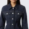 Fitted Denim Jacket – Blue Rinse – Dark Blue