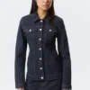 Fitted Denim Jacket – Blue Rinse – Dark Blue