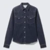 Fitted Denim Shirt – Blue Rinse – Dark Blue
