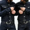 Fitted Denim Trucker Jacket – Blue Rinse – Dark Blue