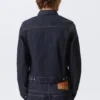 Fitted Denim Trucker Jacket – Blue Rinse – Dark Blue
