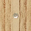 Fitted Long-Sleeved Knitted Cardigan – Beige