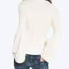 Fitted Long-Sleeved Top – Dusty White