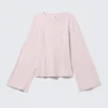 Fitted Long-Sleeved Top – Light Pink