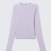 Fitted Raglan-Sleeved Top – Light Purple