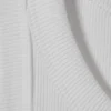 Fitted Rib Tank Top – White