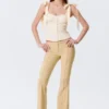 Fitted Ribbon Corset Top – Off-White