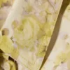 Fitted Ruched Waist Shirt – Yellow Floral Print
