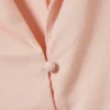 Fitted Short-Sleeved Resort Shirt – Striped Peachy Pink