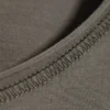 Fitted Three-Quarter Sleeve Top – Dusty Grey