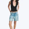 Fitted V-Neck Sleeveless Top – Black