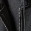 Fitted Zip Hoodie – Washed Black