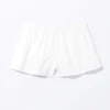 Flannel Boxer Shorts – White