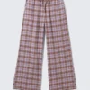 Flannel Pyjama Trousers – Purple Check