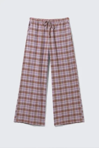 Flannel Pyjama Trousers – Purple Check
