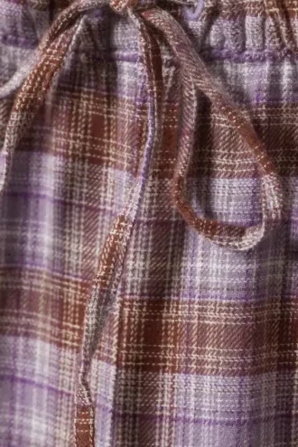 Flannel Pyjama Trousers – Purple Check
