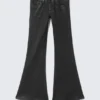 Flare Low Rise Coated Flared Skinny Jeans – Coated Black – Black | Cheap Monday Gb