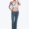 Flare Low Rise Flared Skinny Jeans – Blue Tide – Dark Blue | Cheap Monday Gb
