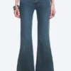Flare Low Rise Flared Skinny Jeans – Blue Tide – Dark Blue | Cheap Monday Gb