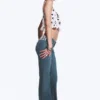 Flare Low Rise Flared Skinny Jeans – Blue Tide – Dark Blue | Cheap Monday Gb