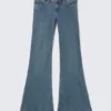 Flare Low Rise Flared Skinny Jeans – Blue Tide – Dark Blue | Cheap Monday Gb