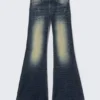 Flare Low Rise Flared Skinny Jeans – Canyon Blue – Dark Blue | Cheap Monday Gb